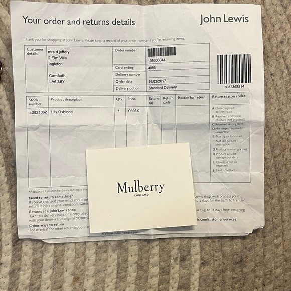 Mulberry Small Lily Flap Bag Oxblood EUC authentic Made in England - Picture 12 of 13